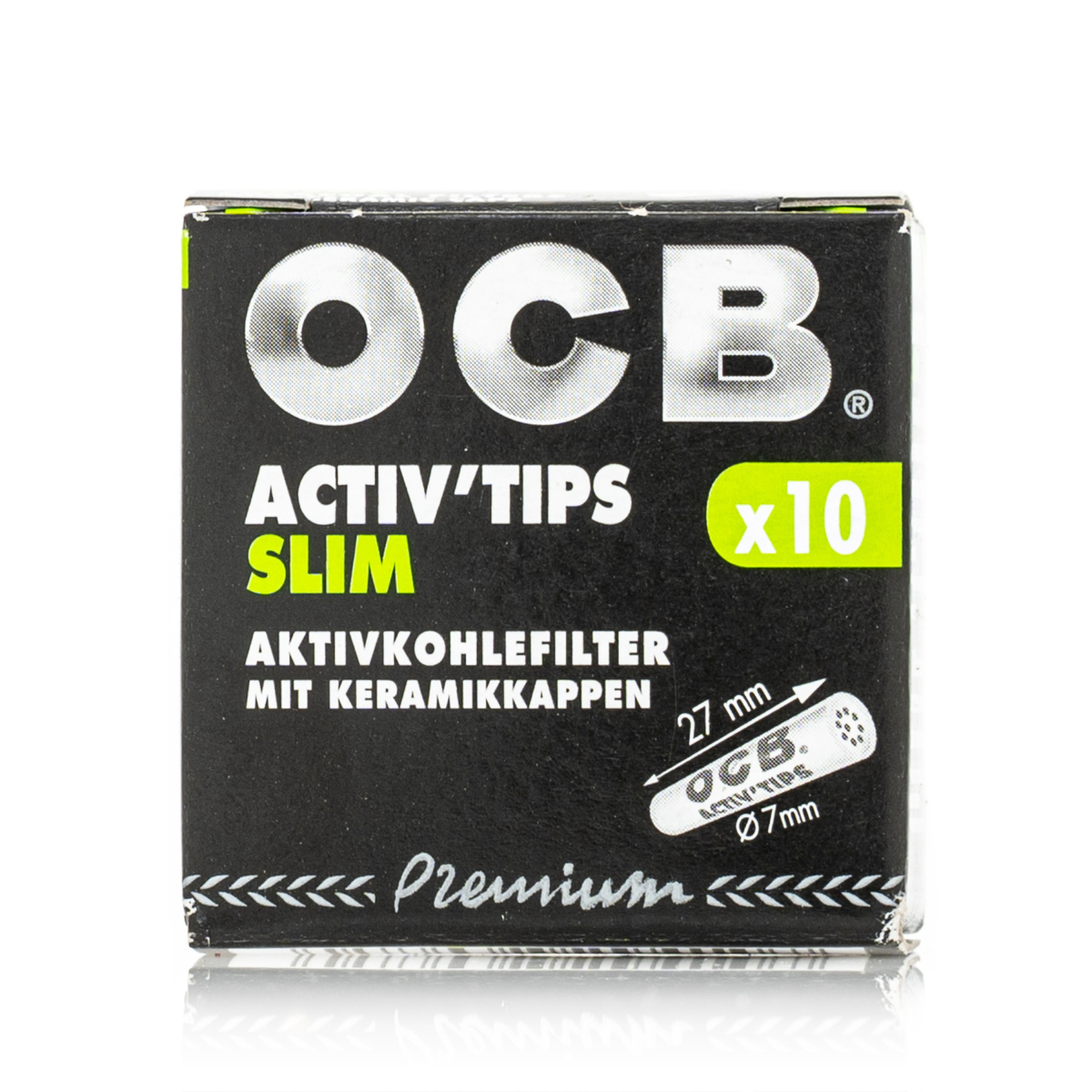 OCB Filter Slim Activ Tips Aktivkohle 7mm 10 Stk Kaufen Bei Smoke